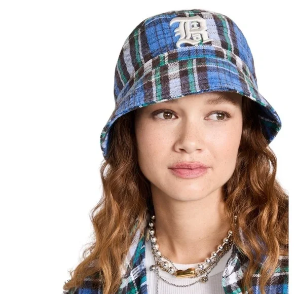 R13 NWT Plaid Bucket Hat - Picture 1 of 6